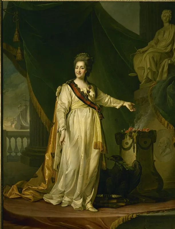 Екатерина II – законодательница в храме богини Правосудия